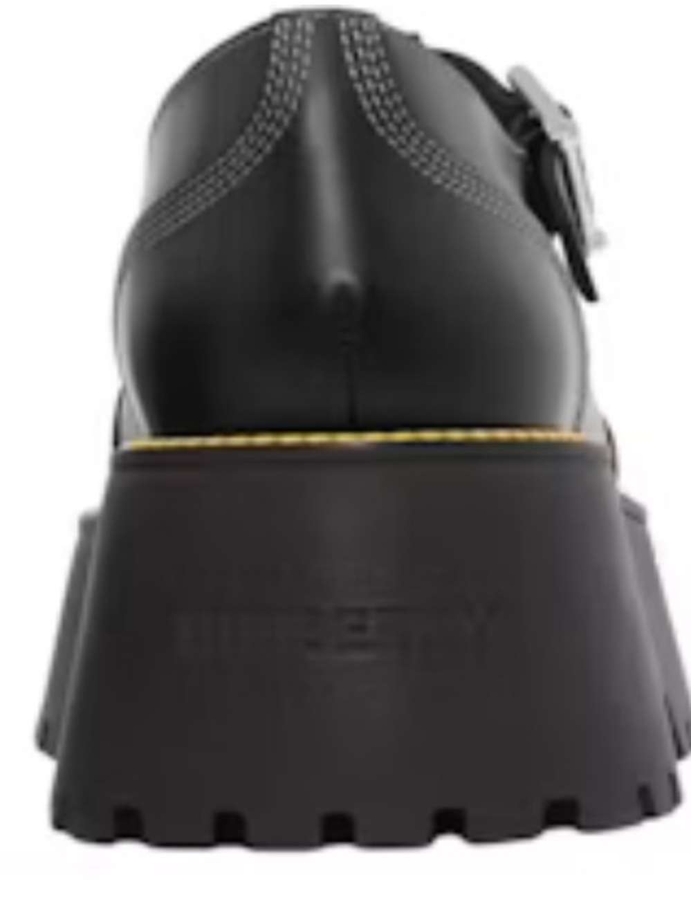 BURBERRY Black Platform Mary Jane Shoes with Buckle - Picture 12 of 14